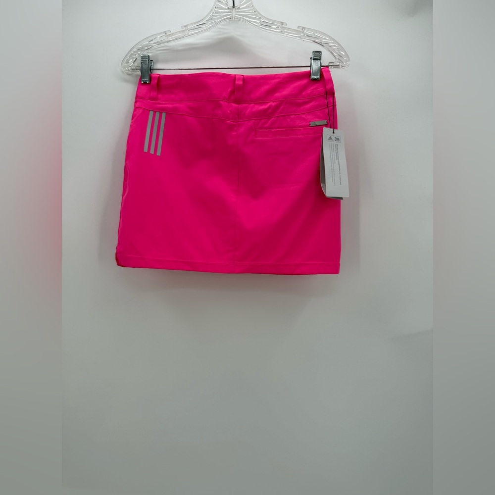Adidas Hot Pink Athletic Mini Skirt High-Waisted Golf-Tennis Skort Style Sise 2 - Picture 8 of 15